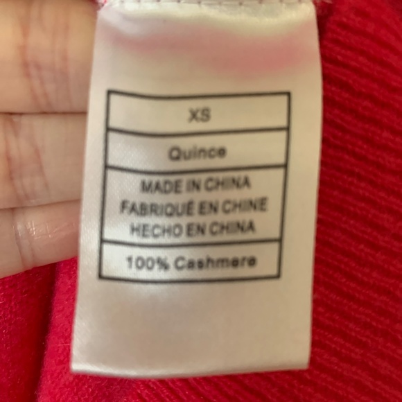 Quince Mongolian Cashmere Tee XS - Picture 3 of 3